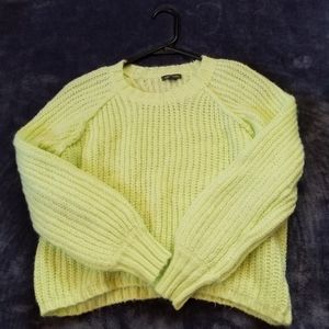 pastel green knit sweater